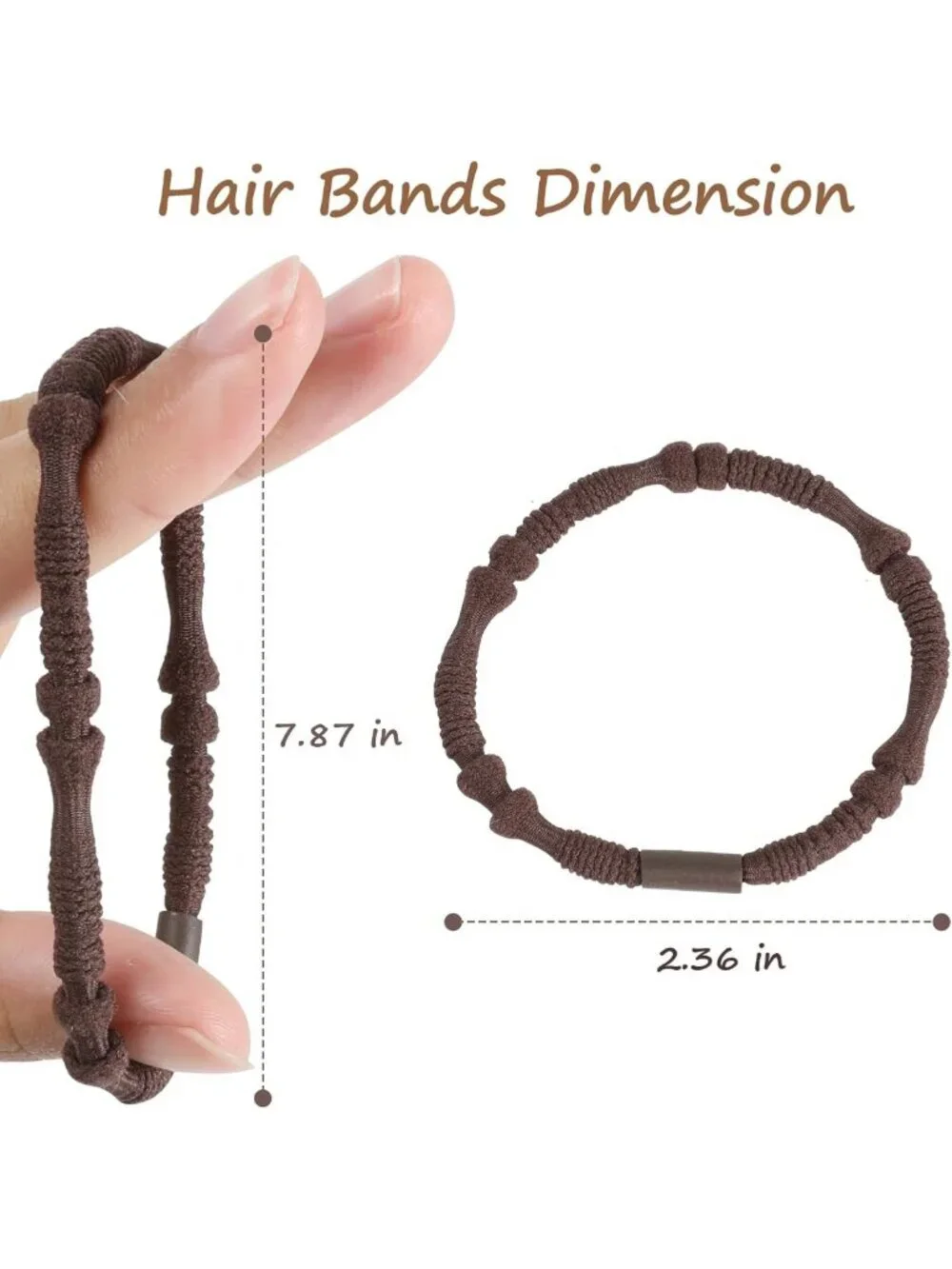 20 PCS Boho Hair Ties - Cute No Damage Hair Tie Bracelets for Women